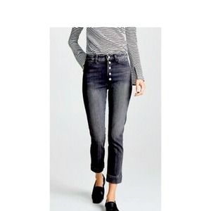 AMO AUDREY JEANS WITH SNAPS IN VIXEN WASH